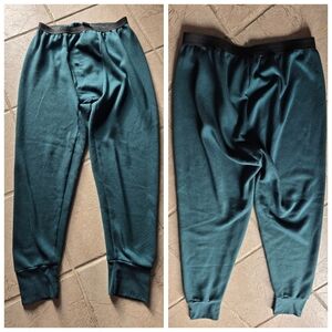 Vtg Wickers USA green long underwear bottoms XL